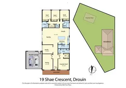 Floorplan of Homely house listing, 19 Shae Crescent, Drouin VIC 3818