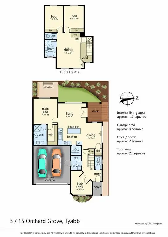 Floorplan of Homely townhouse listing, 3/15 Orchard Grove, Tyabb VIC 3913
