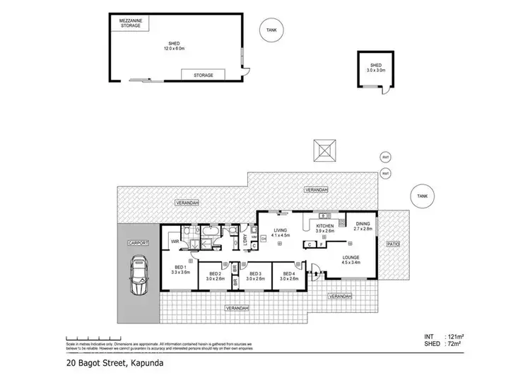 Floorplan of Homely house listing, 20 Bagot Street, Kapunda SA 5373