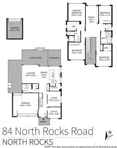 Floorplan of Homely house listing, 84 North Rocks Road, North Rocks NSW 2151