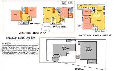 Floorplan of Homely house listing, 5 Acacia St, Doveton VIC 3177