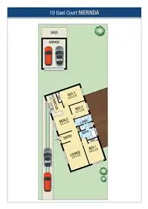 Floorplan of Homely house listing, 10 Gael Court, Mernda VIC 3754