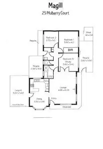 Floorplan of Homely house listing, 7 Mulberry Court, Magill SA 5072