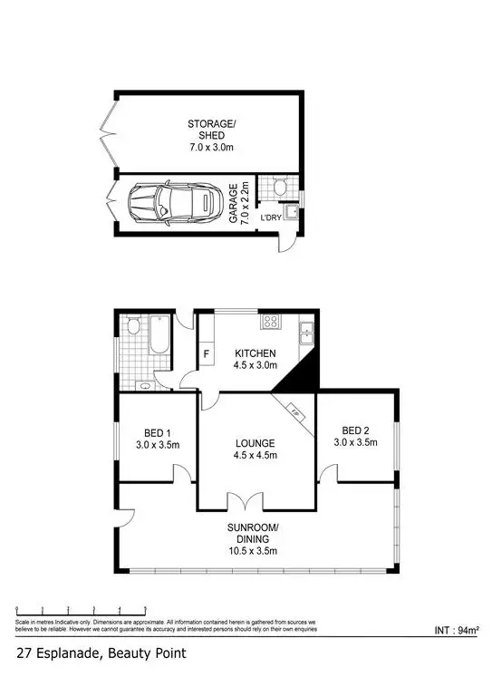Floorplan of Homely house listing, 27 Esplanande, Beauty Point TAS 7270