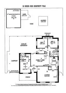 Floorplan of Homely house listing, 28 Derek Crescent, Morphett Vale SA 5162