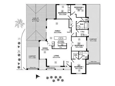 Floorplan of Homely house listing, 65 The Oaks Parade, Aberfoyle Park SA 5159