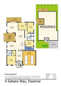 Floorplan of Homely house listing, 4 Sahara Way, Fawkner VIC 3060
