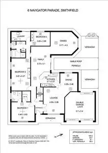 Floorplan of Homely house listing, 6 Navigator Parade, Smithfield SA 5114