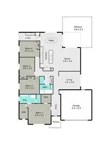Floorplan of Homely house listing, 25 Normlyttle Parade, Miners Rest VIC 3352