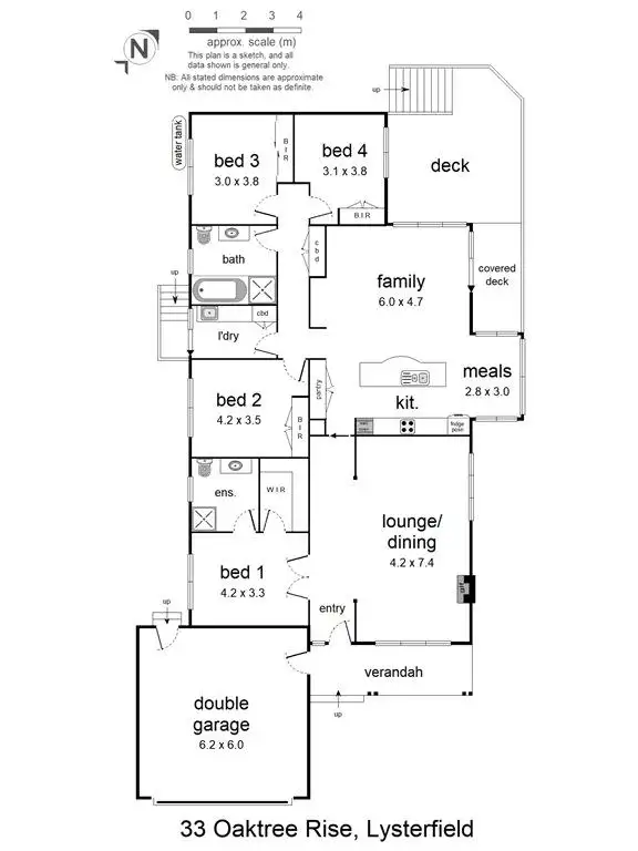 Floorplan of Homely house listing, 33 Oaktree Rise, Lysterfield VIC 3156