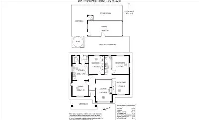 Floorplan of Homely house listing, 497 Stockwell Road, Light Pass SA 5355