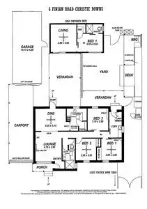 Floorplan of Homely house listing, 6 Finian Road, Christie Downs SA 5164
