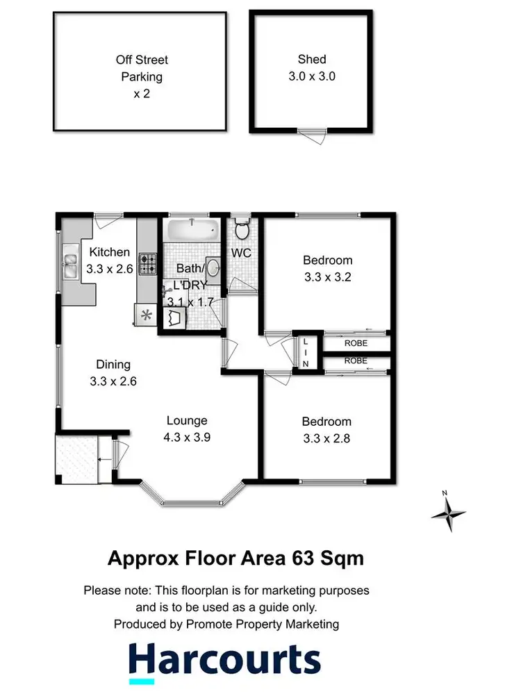 Floorplan of Homely villa listing, 6/7 Cole Street, Sorell TAS 7172