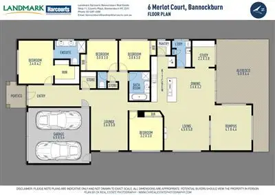 Floorplan of Homely house listing, 6 Merlot Court, Bannockburn VIC 3331