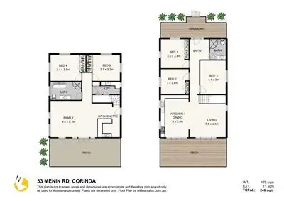 Floorplan of Homely house listing, 33 Menin Road, Corinda QLD 4075