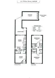 Floorplan of Homely townhouse listing, 21A Willcox Street, Adelaide (CBD) SA