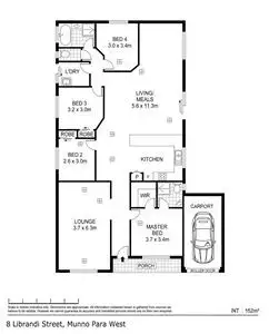 Floorplan of Homely house listing, 8 Librandi Street, Munno Para West SA 5115
