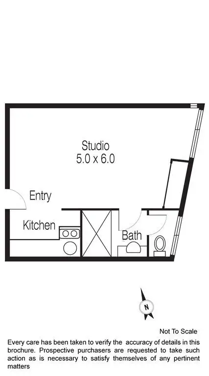 Floorplan of Homely apartment listing, 206/25 Hotham Street, East Melbourne VIC 3002