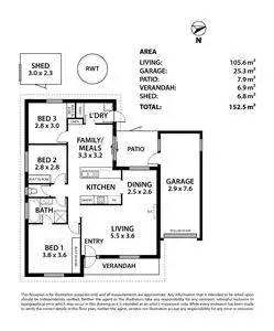 Floorplan of Homely house listing, 5 Sawyer Crescent, Mount Barker SA 5251