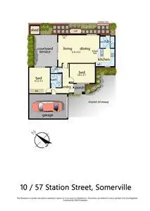 Floorplan of Homely unit listing, 10/57 Station Street, Somerville VIC 3912