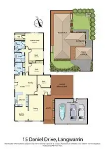 Floorplan of Homely house listing, 15 Daniel Drive, Langwarrin VIC 3910