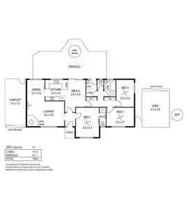 Floorplan of Homely house listing, 5 Hilltop Crescent, Huntfield Heights SA 5163
