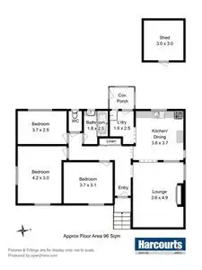 Floorplan of Homely house listing, 1 Crozier Place, Warrane TAS 7018