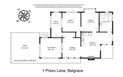 Floorplan of Homely house listing, 1 Priors Lane, Belgrave VIC 3160
