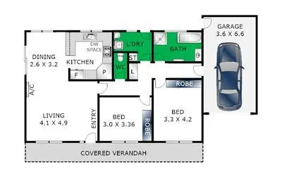 Floorplan of Homely unit listing, 11/25 Burnside Rd, Bannockburn VIC 3331