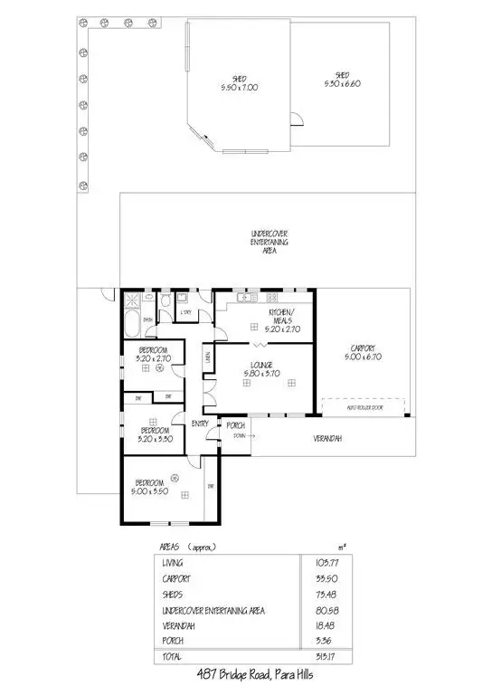 Floorplan of Homely house listing, 487 Bridge Road, Para Hills SA 5096