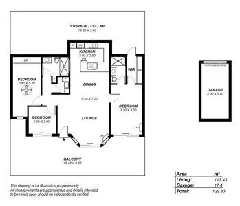 Floorplan of Homely apartment listing, 10/117 Franklin Parade, Encounter Bay SA 5211