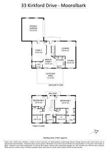 Floorplan of Homely house listing, 33 Kirkford Drive, Mooroolbark VIC 3138