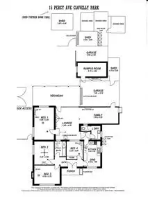 Floorplan of Homely house listing, 15 Percy Avenue, Clovelly Park SA 5042