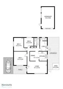 Floorplan of Homely house listing, 24 Jakara Avenue, Ingle Farm SA 5098
