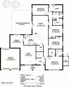 Floorplan of Homely house listing, 22 Sarah Court, Hillbank SA 5112