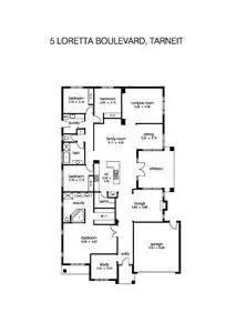 Floorplan of Homely house listing, 5 Loretta Boulevard, Tarneit VIC 3029