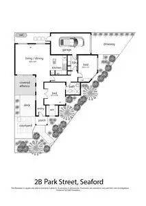 Floorplan of Homely unit listing, 2B Park Street, Seaford VIC 3198