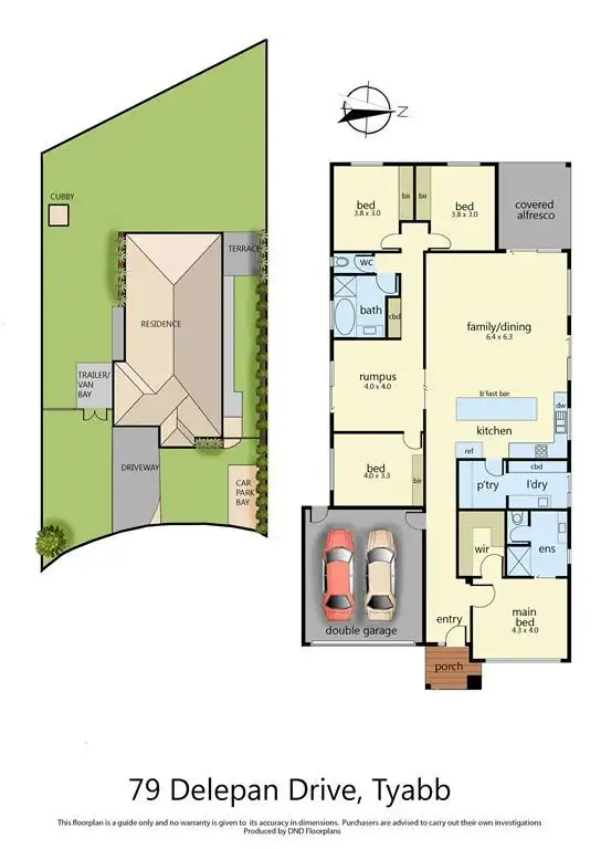 Floorplan of Homely house listing, 79 Delepan Drive, Tyabb VIC 3913