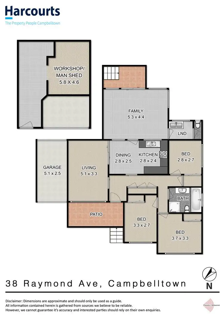 Floorplan of Homely house listing, 38 Raymond Avenue, Campbelltown NSW 2560