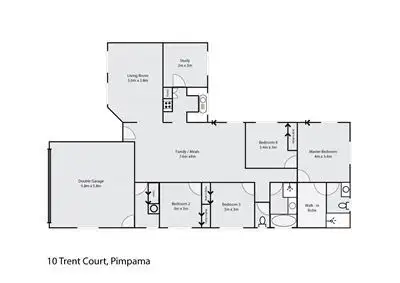 Floorplan of Homely house listing, 10 Trents Court, Pimpama QLD 4209