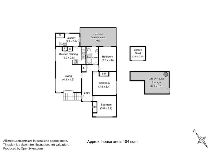 Floorplan of Homely house listing, 31 Blair Street, Lutana TAS 7009