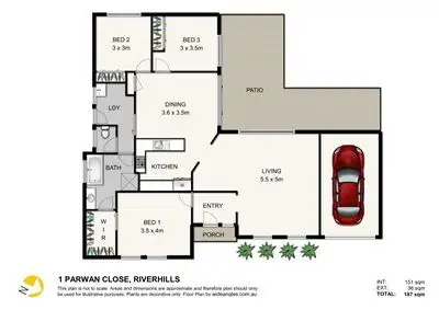 Floorplan of Homely house listing, 1 Parwan Close, Riverhills QLD 4074