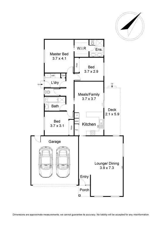 Floorplan of Homely house listing, 21 Manuka Drive, Ferntree Gully VIC 3156