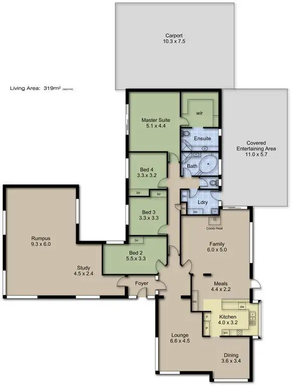 Floorplan of Homely house listing, 64 Bald Hills Road, Blakiston SA 5250