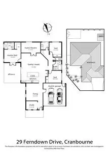 Floorplan of Homely house listing, 29 Ferndown Drive, Cranbourne VIC 3977