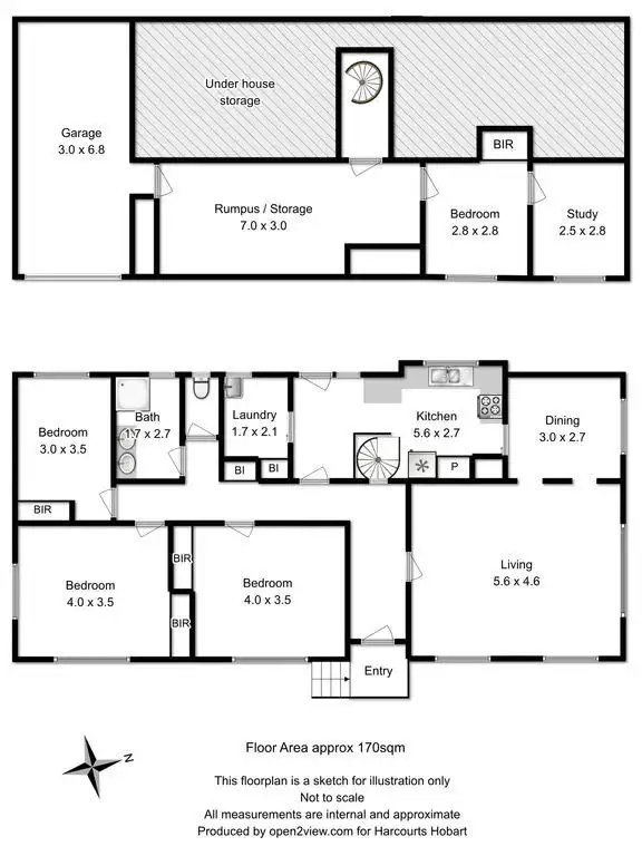 Floorplan of Homely house listing, 26 Coolamon Road, Taroona TAS 7053