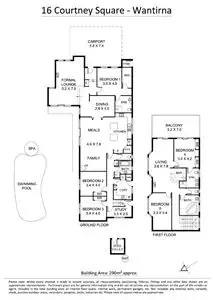 Floorplan of Homely house listing, 16 Courtney Square, Wantirna VIC