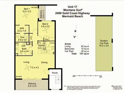 Floorplan of Homely unit listing, 17/2491 Gold Coast Highway, Mermaid Beach QLD 4218