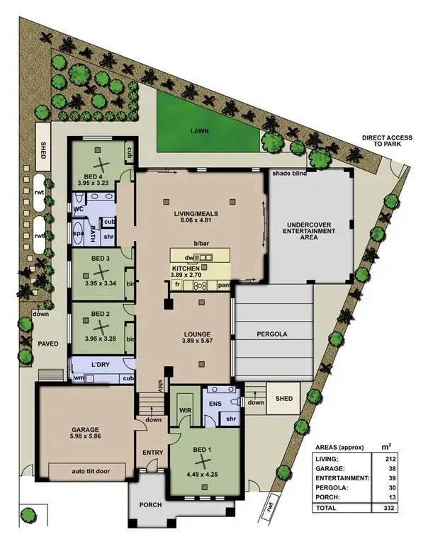 Floorplan of Homely house listing, 4 Wren Court, Craigburn Farm SA 5051