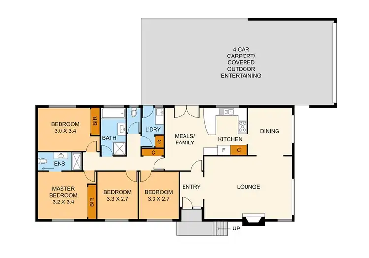 Floorplan of Homely house listing, 61 Democrat Drive, The Basin VIC 3154